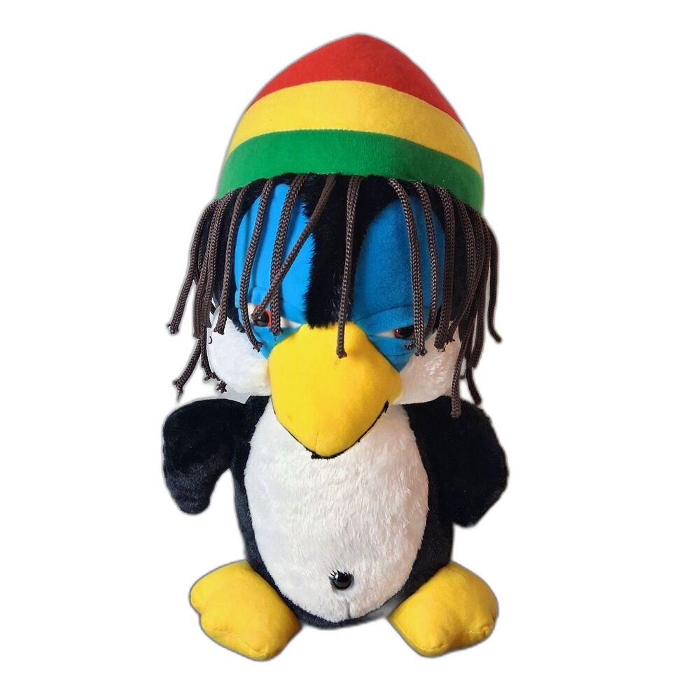 Vintage Stuffed Penguin Bob Marley 18" Classic Toy CO